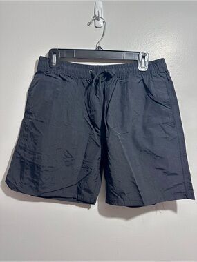 Black Athletic Drawstring Shorts Size XXL (1385)